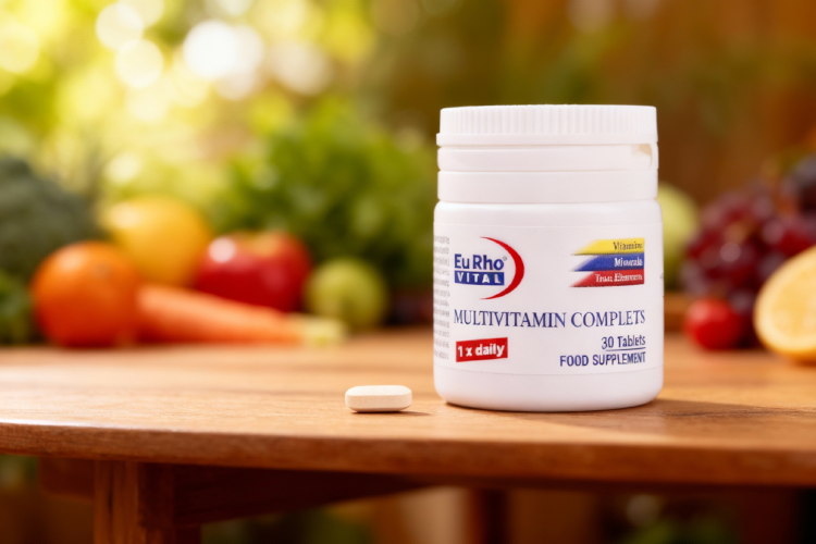 نمایی از قرص مولتی ویتامین کامپلیت یوروویتال و ارتباط آن با افزایش وزن